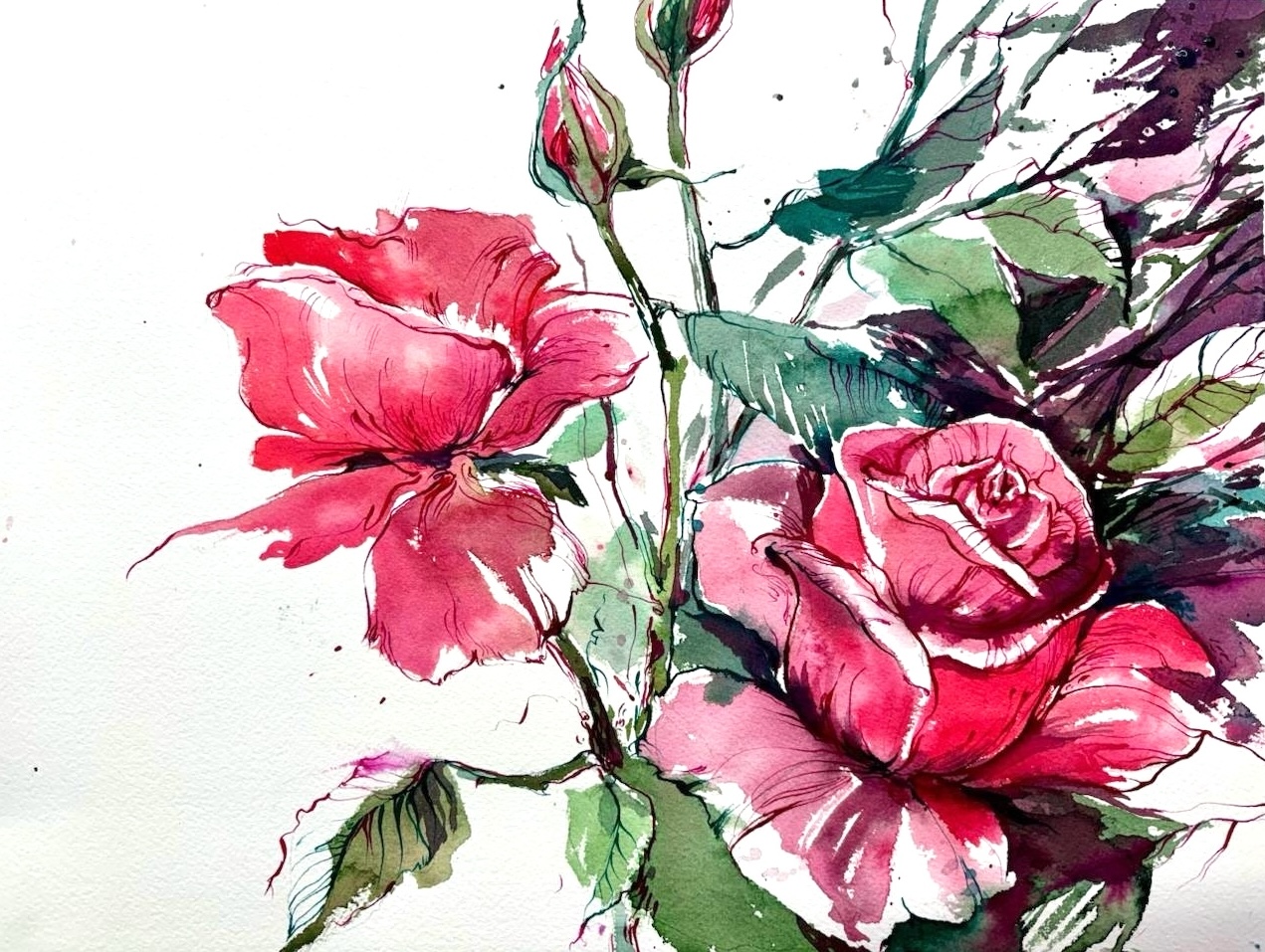 Watercolor Artwork Detail